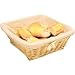 Wicker Basket with Removable Cloth Square - 100x230x230mm - ideal as a fruit bowl or bread basket offering great table presentation