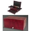 Jewelry Box Anti-Tarnish Rosewood Finish Compact (Rosewood) (4 3/4H x 10L x 6 1/2D)