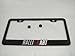 Mitsubishi Ralliart Black License Plate Frame with Cap