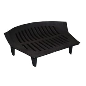 16" Single Fire Grate Bottom Base Bow Fronted Cast Iron