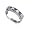 Nickel Free Tarnish Free Sterling Silver Emerald Shaped Clear and Amethyst Cubic Zirconia Rhodium Plated Polished Finish 4mm Band Ring Size 5