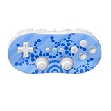 Crop Circles Blue Design Nintendo Wii Classic Controller Protector Skin Decal Sticker