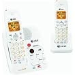 AT&T EL52209 DECT 6.0 Cordless Phone, White/Grey, 2 Handsets