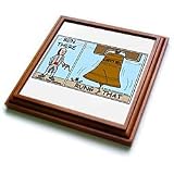Londons Times Famous People Places Books Cartoons - Ben Franklin and the Liberty Bell - Trivets
