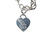 Los Angeles Dodgers LA Heart Tag Bracelet