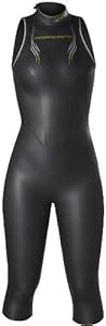 NeoSport Women's Jane 5/3mm Triathlon Wetsuit, Black/Yellow, 6