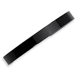 Chisel Black Plated Stainless Steel Cuff Bangle Bracelet