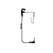 Fox Listen Only Earpiece - 6 inch Coil Cable - 2.5mm Audio Right Angle Plug