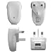 Electronics : USB Mains Charger Adapter, UK 3pin plug for iPod etc.