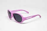 Babiators Princess Pink Junior BAB-004 Kids Sunglasses provide 100% UVA and UVB protection to keep your child's eyes safe. The top quality lenses are impact and shatter-resistant to handle even the most rugged adventures. Rest assured that your Babiators sunglasses are made to be safe, durable and awesome so you and your little aviator can get right to the adventure! Junior Babiators sunglasses fit most babies and toddlers ages 6 months - 3 years. Classic Babiators sunglasses fit most children