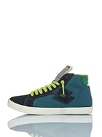 Lotto Zapatillas Abotinadas Bob Mid III Ny Cl (Azul Petróleo / Lima / Azul Marino)