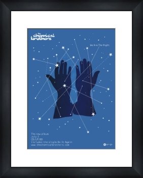 CHEMICAL BROTHERS We Are The Night - Custom Framed Original Ad - Framed Music Poster/Print
