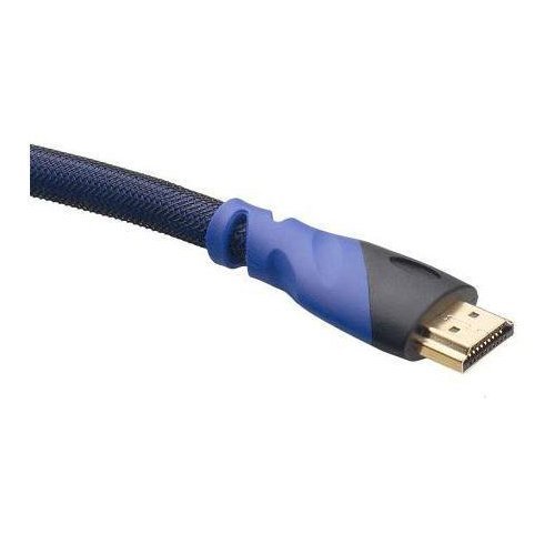 12ft Ultra-High Speed HDMI Cable - Gold Plated Connectors - Nylon Braided Cord for Maximum Noise Reduction (12 feet)