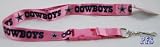 Dallas Cowboys Pink Breakaway Lanyard with Detachable Key Ring