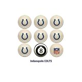 Indianapolis Colts NFL Licensed Billiards Ball Set of 9 (7 Team, 1 Cue,1 Eight Ball)
