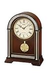 IMAGE OF Seiko Mantel Chime with Pendulum Clock Brown Wooden Case with Antique Glass