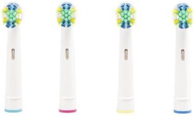 4 Pack Braun/Oral-B Compatible Floss Action Replacement Brush Heads - Generic by globlife2000