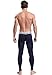 ZIHAN Men's Bamboo Fiber Low Rise Skinny Leggings Pants Medium Royal Blue