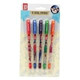 Official One Direction (1D) 5 Gel Pens - Colour