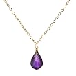 Gold-Over-Silver Amethyst Necklace - 18"
