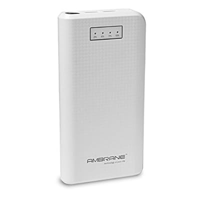 Ambrane Power Bank P-1640 (16000 mAh) White