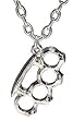 Rock Rebel Accessory BRASS KNUCKLES Pendants