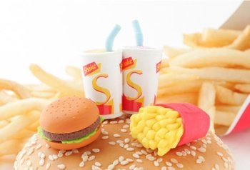 Iwako : Japanese Eraser - Hamburger Set (4pcs)