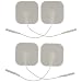 3B Scientific W63201 Comfort-Stim Elite White Foam Electrodes, 2" Length x 2" Width