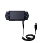 Coiled USB Cable for the Sony PSP-1001 Playstation Portable with Power Hot Sync and Charge capabilities - uses Gomadic TipExchange Technology