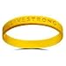 Official Live Strong Lance Armstrong Yellow Cancer Livestrong Rubber Wristband Bracelet Adult Size (Lot of 6 for One Price)
