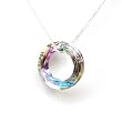 A Stunning Crystal Cosmic Ring On an 18 Medium Weight Curb Chain By TOC