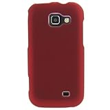 Hard Snap-on Shield RUBBERIZED RED Faceplate Cover Sleeve Case for SAMSUNG  ....
