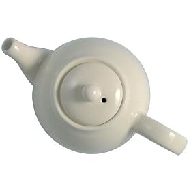 Dexam London Pottery 2 Cup Globe Teapot Ivory