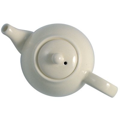 Dexam London Pottery Teekanne rund, f&uuml;r 4 Tassen, elfenbein