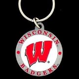 NCAA Team Logo Key Ring - Wisconsin Badgers