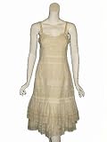 TOCCA Jillian Cream Voile Appliqued Dress