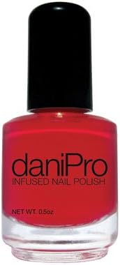 1156011 PT# RED Nail Polish DaniPro Anti-Fungal Red First Kiss .5oz Ea Made by Alde Associates LLC