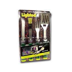 Titan 31045 4 Pc. Lighted Barbeque Utensil Set by Titan
