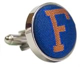 Florida Cufflinks - University of Florida Blue Cufflinks with Retro F Logo