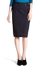 Autograph Cotton Rich Denim Skirt