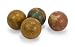 Set of 4 Antique Finish Globe Spheres
