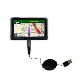 Retractable USB Cable for the Garmin Nuvi 1370T with Power Hot Sync and Charge capabilities - uses Gomadic TipExchange Technology