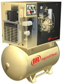 Rotary Screw Air Compressor, Total Air Sytm, Tank Mnted, 7.5Hp,200-3-60V,25Cfm,150 Maxpsi,120Gal.