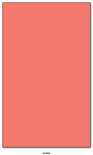 Salmon - Color Paper 20lb. Size 8.5 X 14 Legal / Menu Size 50 Per Pack