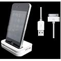 iphone 4g desktop charger cradle dock for iphone 4 4g, 3g, 3gs, iphone 4 4g, 3g.3gs docking station, PLUS Free USB Data Cable