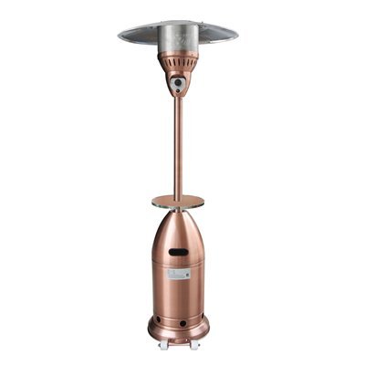AZ Patio Heaters HLDS01-TMCT Tall Tapered Copper Heater with Table, 88-Inch
