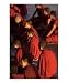Tibetan Buddhist monks in red robes listening teachings in Dalai Lama temple Dharamsala, India Emerging Artists Photographic Poster Print by Maciej Wojtkowiak, 20x24