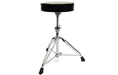 Quik-Spin Adjustable Drum Stool: Heavy duty Double Braced Drum Throne