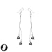 SG PARIS FISH HOOK RHODIUM CRYSTAL title=