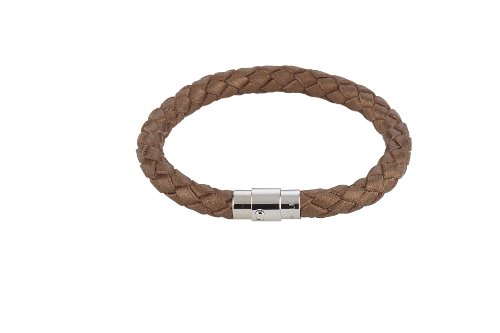 Alraune Unisex-Armband Leder Juno Bronze 21cm Edelstahlverschluss mit Magnet 103230 Preisvergleich